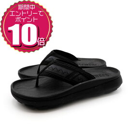 【エントリーでポイント10倍 11/4 20:00〜11/11 01:59】【割引クーポン利用もOK】 特価★ MERRELL メレル レディース カジュアル アウトドア スポーツ ビーチ プール トング リカバリー サンダル ハット ウルトラ フリップ J005902 ブラック