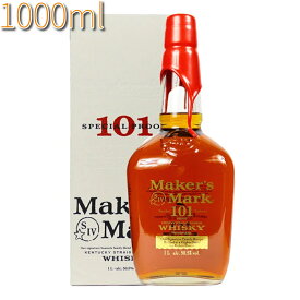 お酒 ギフト ウイスキー アメリカ バーボン メーカーズマーク ( Maker’s Mark ) 101 スペシャル プルーフ 50.5° 1000ml ≪ 箱入り ≫
