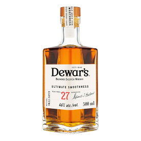 お酒 ギフト 父の日 ウイスキー ブレンデッドウイスキー デュワーズ ダブル ダブル 27年 46° 500ml ≪箱入り≫