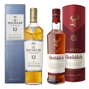  Mtg ECXL[ XRb` XyCTCh }bJ ( Macallan ) gvJXN 12N 40° 700ml    & OtBfBbN ( Glenfiddich ) g}X^[Y GfBV 43° 700ml  
