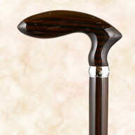 手元黒檀ゴルフ型／黒檀（ツヤ有／黒） ステッキ専門店チャップリン