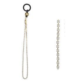 ラインストーンストラップ(ゴールド) ステッキ専門店チャップリン