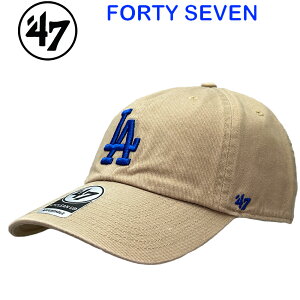 �y����Z�[���z47 Brand �t�H�[�e�B�[�Z�u�� Clean Up 47 Ballcap �L���b�v ���T���[���X�E�h�W���[�X Los Angeles Dodgers Khaki �J�[�L LA MLB �싅 �X�q ���K�i �X�g���[�g