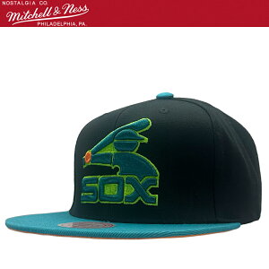 �y����Z�[���zMitchell & Ness �~�b�`�F��&�l�X MLB Citrus Cooler �X�i�b�v�o�b�N �L���b�v Chicago White Sox �V�J�S�E�z���C�g�\�b�N�X �x�[�X�{�[�� �싅 �X�q ���K�i �X�g���[�g