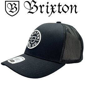 Brixton ブリクストン Crest MP Trucker Cap Black メッシュ キャップ スナップバック 帽子 正規品 ユニセックス 男女兼用 ストリート アメカジ アウトドア