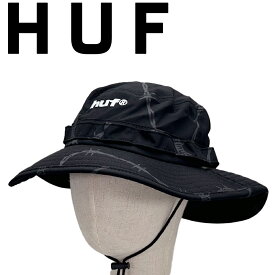 Huf ハフ Reservoir Boonie Hat ブーニー ハット サファリ 帽子 Black ブラック 正規品 ユニセックス 男女兼用 ストリート スケボー スケーター