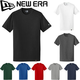 【限定セール】New Era ニューエラ Heritage Blend Tee ヘリテージ Tシャツ 半袖 無地 丸首 トップス クルーネック 男女兼用 メンズ レディース