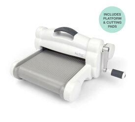 Sizzix ビッグショットプラス A4サイズ ダイカットマシン カッティングマシン スクラップブッキング 型抜き エンボス加工 カード作り シジックス Big Shot Plus (ホワイト&グレー) [660020]【日本正規品】日本語説明書付き