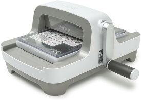 Sizzix ビッグショット ダイカットマシン リニューアルモデル カッティングマシン スクラップブッキング 型抜き エンボス加工 カード作り シジックス Big Shot (ホワイト&グレー) [667085]【日本正規品】日本語説明書付き