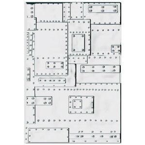 Sizzix G{XtH_[ t@Eh[ A5TCY / Foundry Large/A5 - 3-D Texture Fades Embossing Folder by Tim Holtz [666887] {Ki