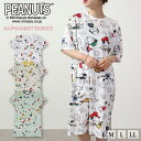 スヌーピー ビッグTシャツ アルファベット 半袖 春夏 PEANUTS