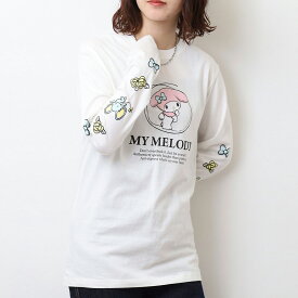 マイメロディ ロンT 長袖 Tシャツ サンリオキャラクターズ プリント 春 秋