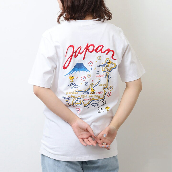 楽天市場】スヌーピー Tシャツ トップス 半袖 和柄 ジョークール 刺繍 