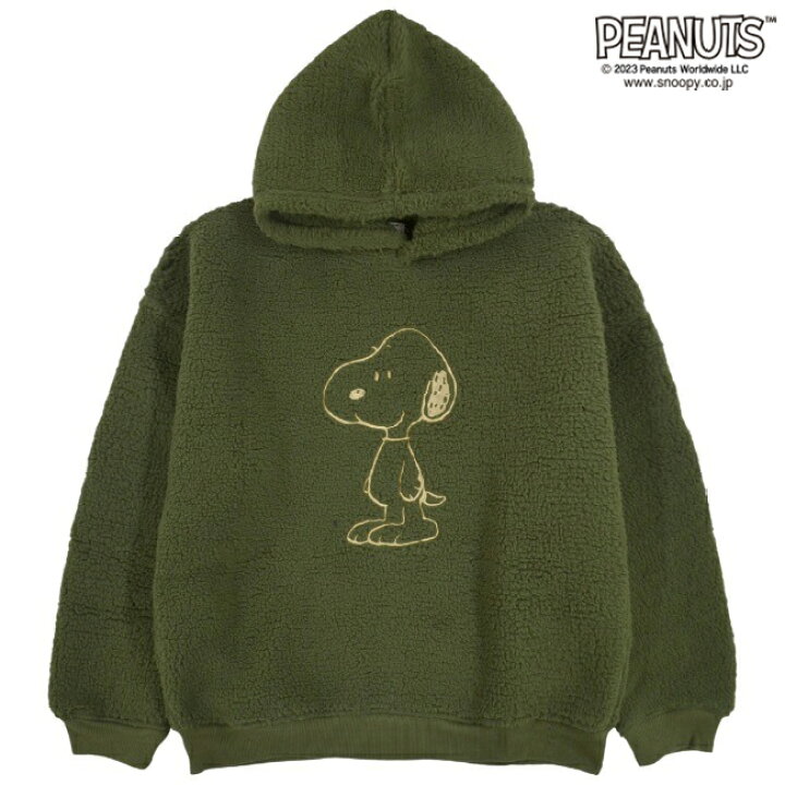 楽天市場】スヌーピー ピーナッツ 刺繍 ボア BIG シルエット プル 
