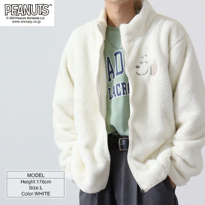 SNOOPY CASTELBAJAC ボアジャケット フリース 大きいサイズ USJ冬 