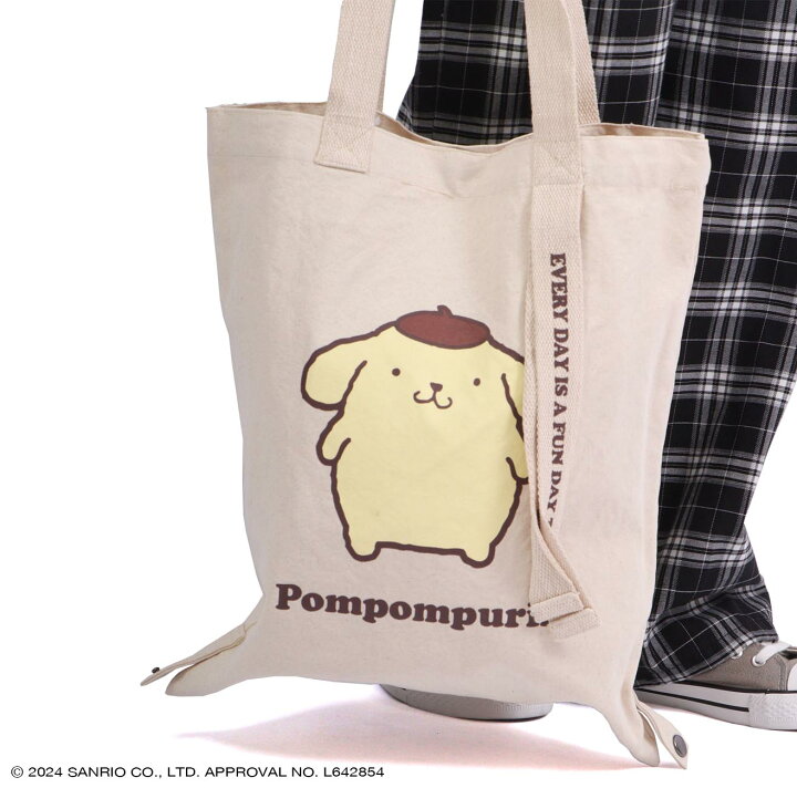 楽天市場】ポムポムプリン トート バケット バッグ 2WAY お買い物袋 