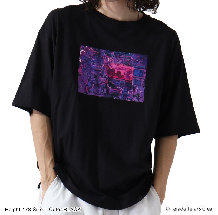 楽天市場】寺田てら Tシャツ トップス イラスト ビックT 半袖 オーバー 