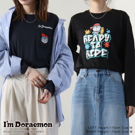 I'm Doraemon 長袖 Tシャツ 春秋 カジュアル アイムドラえもん キャラクター