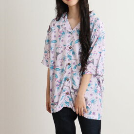 クロミ アロハ シャツ 半袖 夏 海 総柄 aloha レディース ハワイ サンリオ キャラクターズ