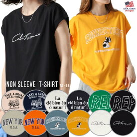 Tシャツ ノースリーブ ストリート ロゴ プリント トップス カジュアル メンズ レディース ワイド 夏 ビックサイズ 綿100% ゆったり タンクトップ クルーネック オーバーサイズ トレーニング スポーツ トレンド