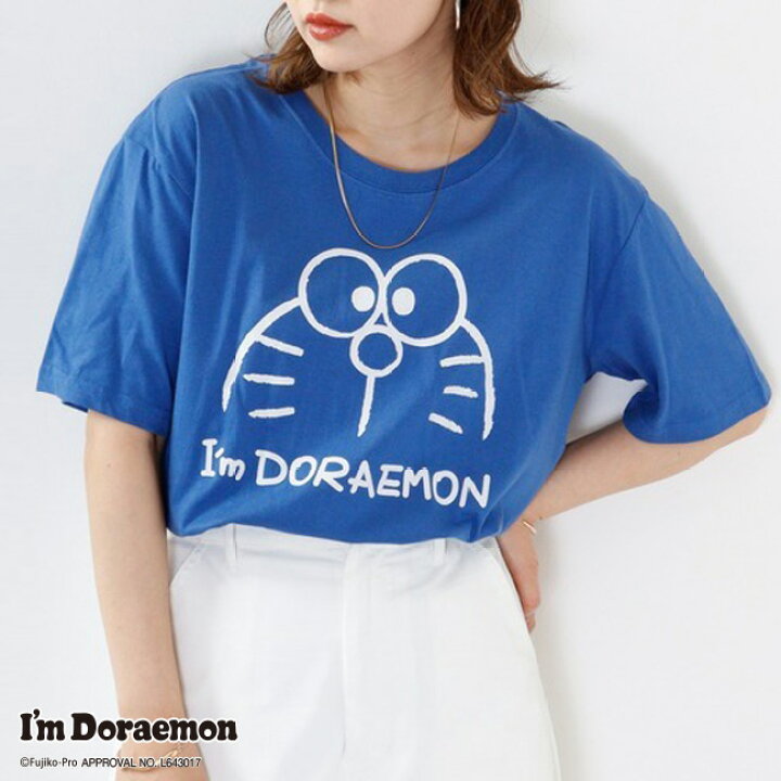 楽天市場】アイム ドラえもん Tシャツ 半袖 フェイス プリント I