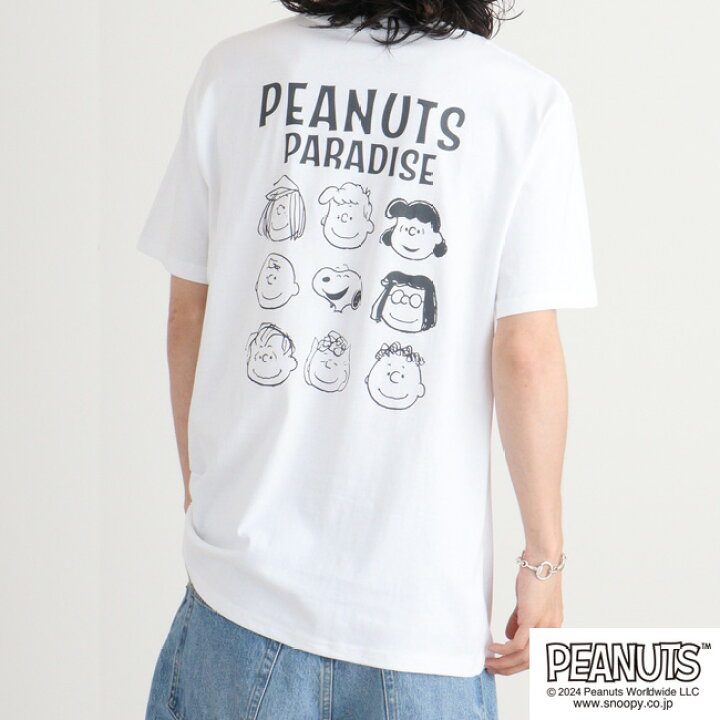 楽天市場】スヌーピー ピーナッツ Tシャツ トップス 半袖 バック 