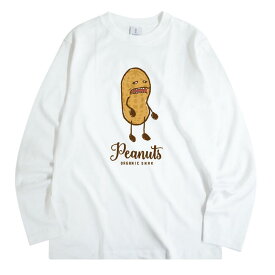 長袖 Tシャツ ピーナッツ アメカジ ヘビーウェイト 厚手 ロング ロンT トップス メンズ レディース S M L LL 3L 4L 春服 秋服 ペア お揃い