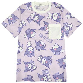 クロミ Tシャツ 半袖 レディース 総柄 プリント サンリオ キャラクターズ