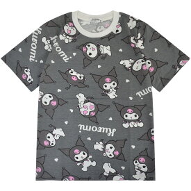 クロミ 半袖 Tシャツ 春夏 総柄 天竺 サンリオ キャラクターズ