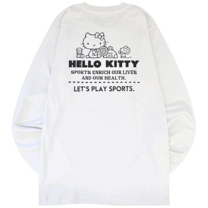 楽天市場】ハローキティ Tシャツ 長袖 ロンT サンリオ キャラクターズ 