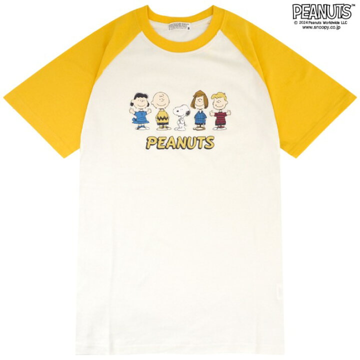 楽天市場】スヌーピー 半袖 トップス Tシャツ ラグラン プリント 