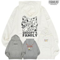 スヌーピー プリント 裏毛 バックプリント パーカー プルパーカー PEANUTS SNOOPY