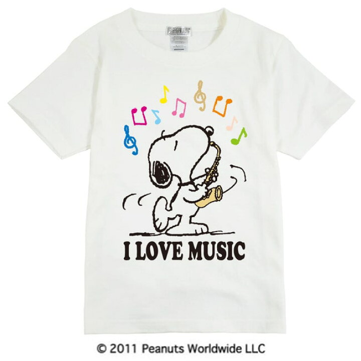 楽天市場】スヌーピー 音楽 楽器 演奏 音符 半袖Tシャツ キッズ 子供  