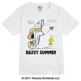 スヌーピー SNOOPY PEANUTS ウッドストック woodstock　半袖 Tシャツ 夏 Summer カブトムシ 麦わら帽子 多色展開 家族お揃い 子供 KIDS 110 120 130 140 150 綿 ギフト プリント