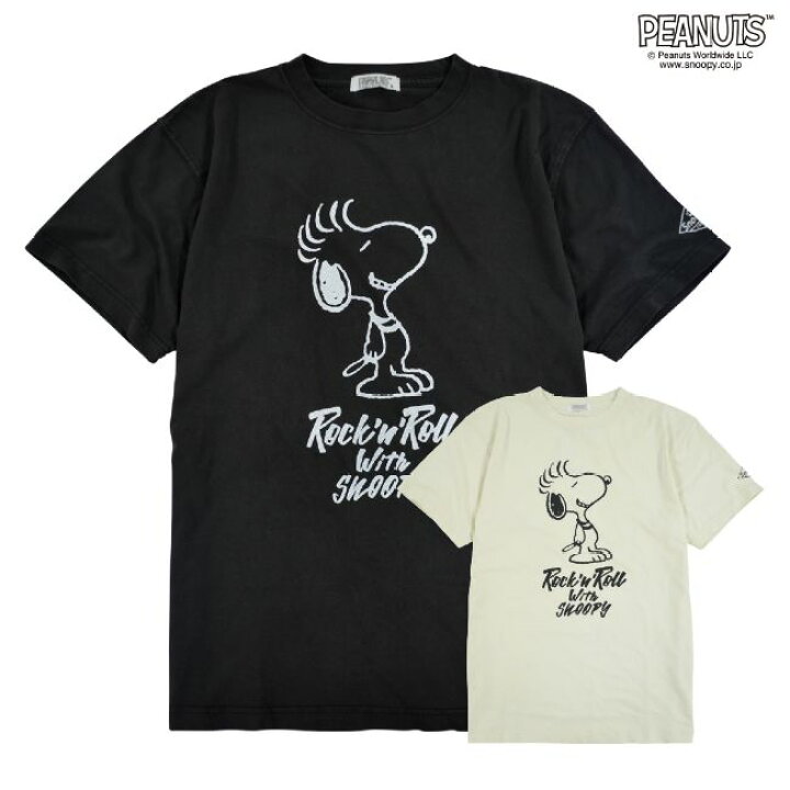 楽天市場 スヌーピー Tシャツ パンク ピグメント プリント Tシャツ ファンキー ロック 半袖 音楽 ロック メンズ レディース グッズ メール便 Charabasket キャラバス