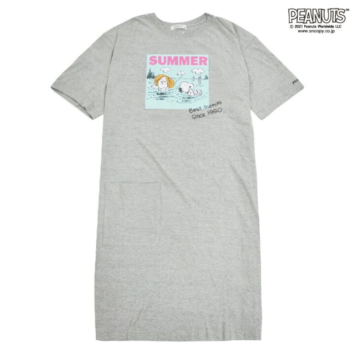 楽天市場 スヌーピー ワンピース Tシャツ レディース ルームウェア リゾート 夏 Charabasket キャラバス