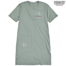 スヌーピー Tシャツ 半袖 レディース プリント BIG SNOOPY PEANUTS