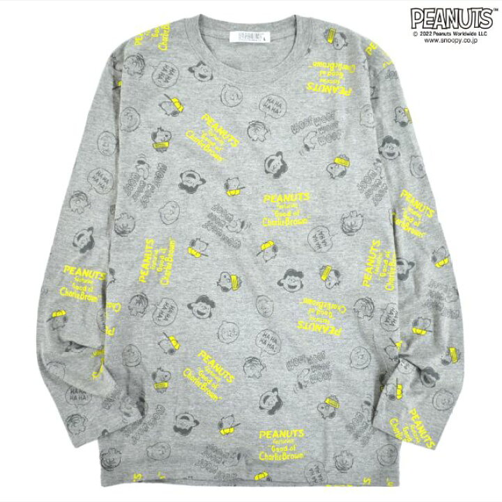 楽天市場】スヌーピー Tシャツ 長袖 総柄 PEANUT メンズ S M L 