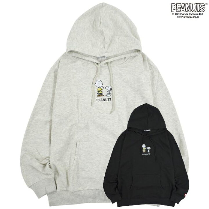 楽天市場 スヌーピー パーカー Peanut チャーリーブラウン メンズ フード付き M L Ll Charabasket キャラバス