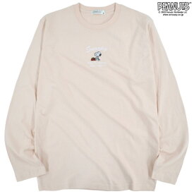スヌーピー Tシャツ 長袖 刺繍 ピーナッツ SNOOPY PEANUTS