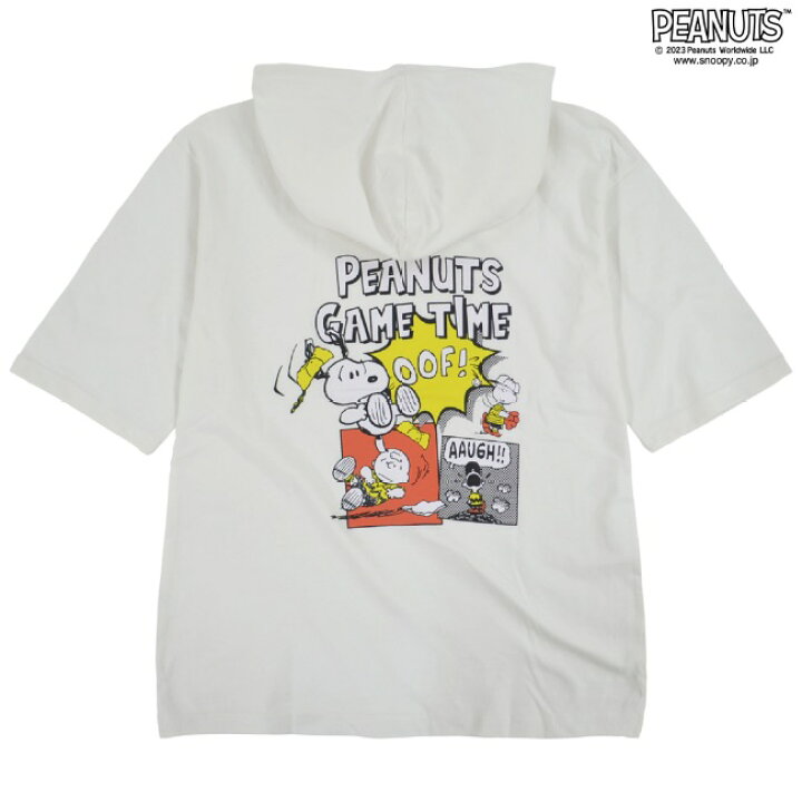楽天市場】スヌーピー ドロップショルダー Tパーカー 半袖 プリント  