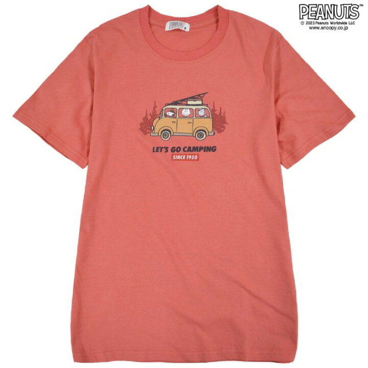 楽天市場】スヌーピー トップス Tシャツ 半袖 アウトドア キャンプ  