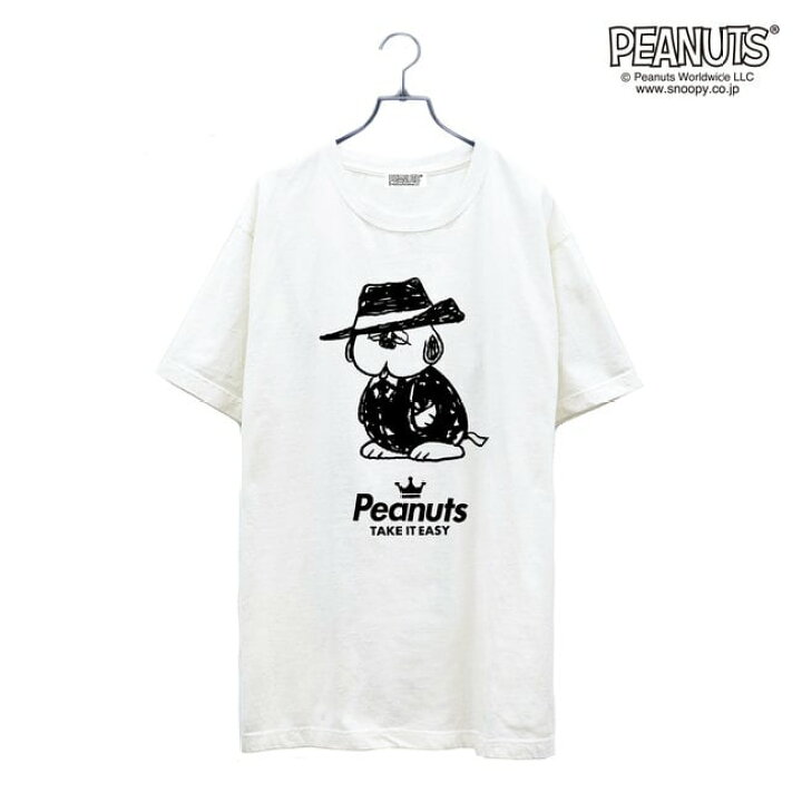 楽天市場 オラフ 黒服 スーツ 半袖 Tシャツ 当店 限定 デザイン スヌーピー Snoopy ピーナッツ カジュアル アメカジ プリント S M L Ll Xl 3l 4l Charabasket キャラバス