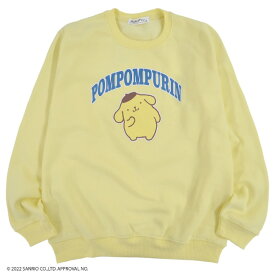 ポムポムプリン トレーナー 裏起毛 スウェット 長袖 プリント M L LL サンリオ キャラクターズ