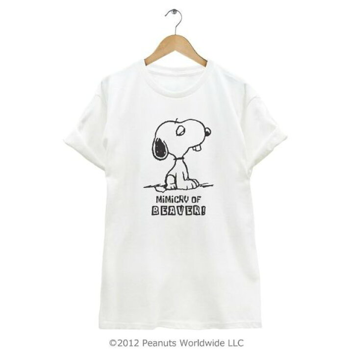 楽天市場 スヌーピー 前歯 出っ歯 半袖 Tシャツ メンズ レディース S M L Ll ホワイト グレー ピンク サックス イエロー ベージュ 男女兼用 お揃い 親子 Charabasket キャラバス