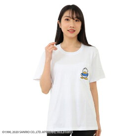 人気キャラ あひるのペックル 定番カラーのTシャツです あると便利な胸元のポケット！ あひるのペックルは高級感ある刺しゅうです あひるのペックル