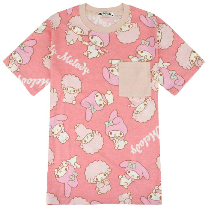 楽天市場】マイメロディ マイメロ Tシャツ 総柄 半袖 サンリオ 