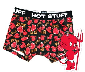 【パンツ3枚購入でメール便送料無料】アメコミ ホットスタッフ リトルデビル ボクサーパンツ (M)サイズ レッド/メンズ/プレゼント/ユニセックス/キャラクター キャラパン