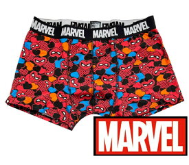 【パンツ3枚購入メール便送料無料】マーベル MARVEL スパイダーマン ハート ボクサーパンツ (L)サイズ レッド/メンズ/プレゼント/ユニセックス/キャラクター/下着