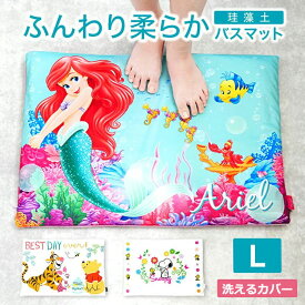 【294点限りで完売】【2点セット！1点実質1334円送料無料】ディズニースヌーピー 珪藻土 やわらか 柔らか 珪藻土バスマット アリエル ファミリーサイズ 大きい ソフト おしゃれ 洗える 日本 検査済み アスベストフリー マット 速乾 割れない 嫁